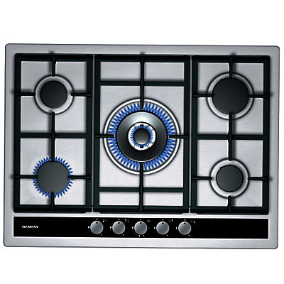 Siemens EC745RC90E Gas Hob, Stainless Steel